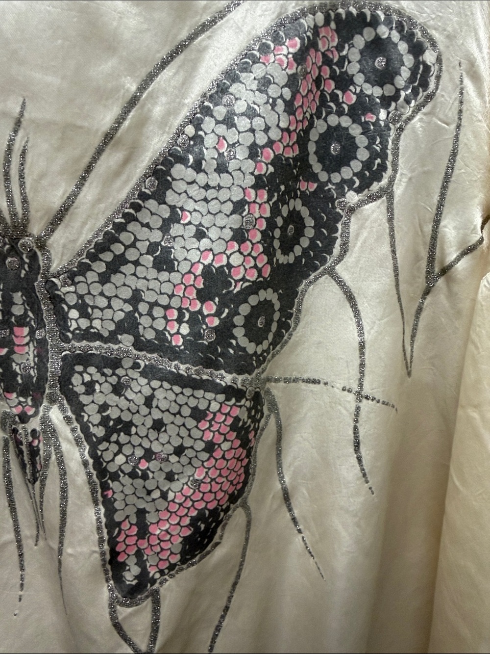 Vintage Fire California Brand Cream Butterfly Graphic Pullover - Picture 12 of 12